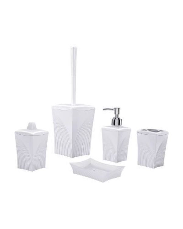 F363 Diva Banyo Seti 5 Parça - Premium Aksesuar Seti › Banyo Setleri | floraplastik | Link
