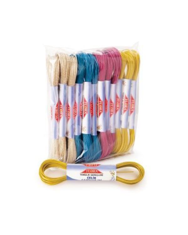 FT523 Çelik Çamaşır İpi 10 Metre - Kopmaz İçi Çelik › Mop Aparatları ve Mikrofiber Bezler | floraplastik | Link