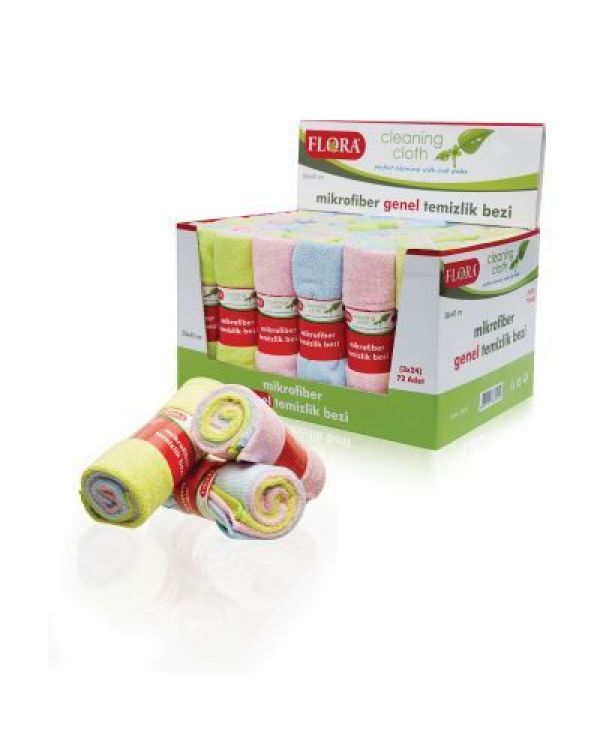 F225 Mikrofiber Bez 3'lü 30x40 Cm - İdeal Boyut › Mop Aparatları ve Mikrofiber Bezler | floraplastik | Link