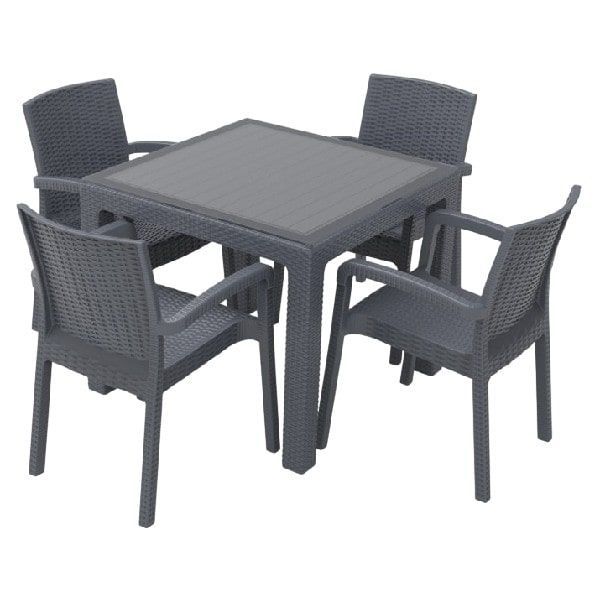 Ürün Görseli: DEHA 4+1 RATTAN MASA TAKIMI