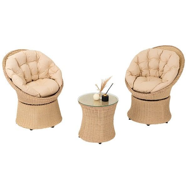 Ürün Görseli: DEHA LYON DÖNER KOLTUKLU BAHÇE TAKIMI