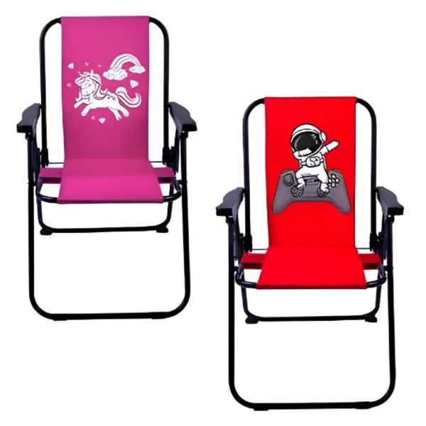 Ürün Görseli: KATLANIR BASKILI ÇOCUK KAMP SANDALYESİ