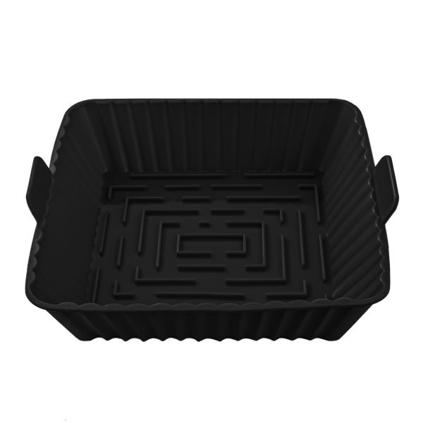 Kare Airfryer Silikon Pişirme Kabı Siyah - Tam Koruma › Airfryer Ürünleri | silicolife | Link