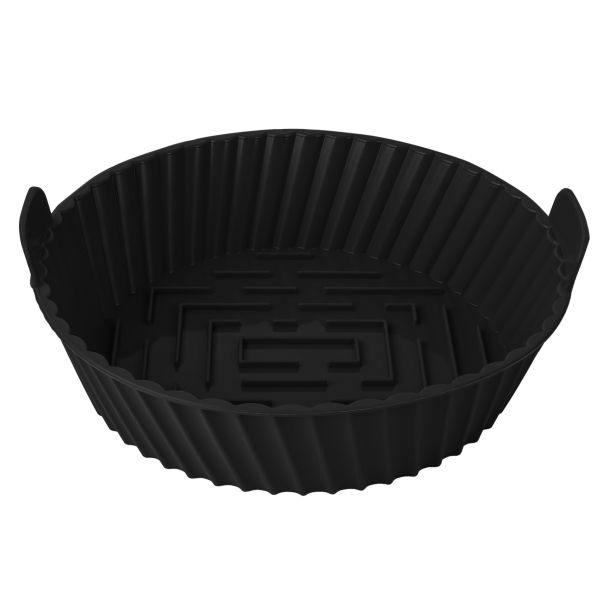 Yuvarlak Airfryer Silikon Pişirme Kabı Siyah - Leke Tutmaz › Airfryer Ürünleri | silicolife | Link