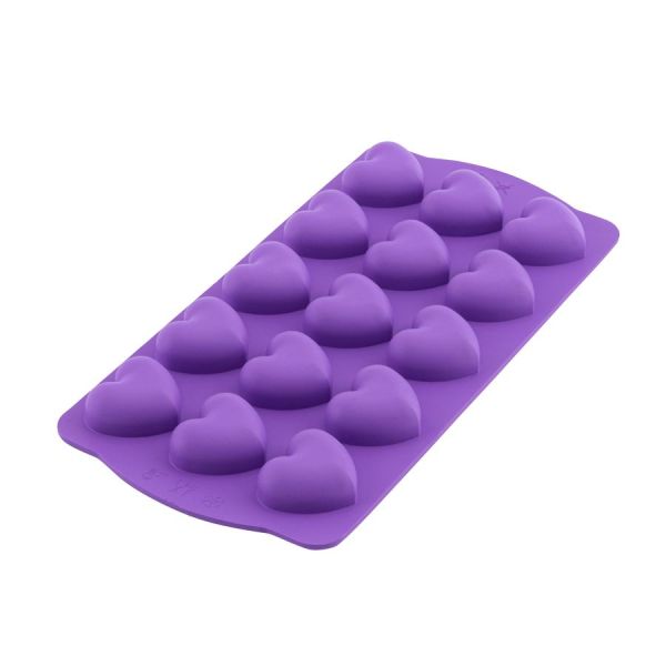 Kalp Desenli Buz ve Çikolata Kalıbı - Romantik Sunum › Buzluk ve Çikolata Kalıpları | silicolife | Link